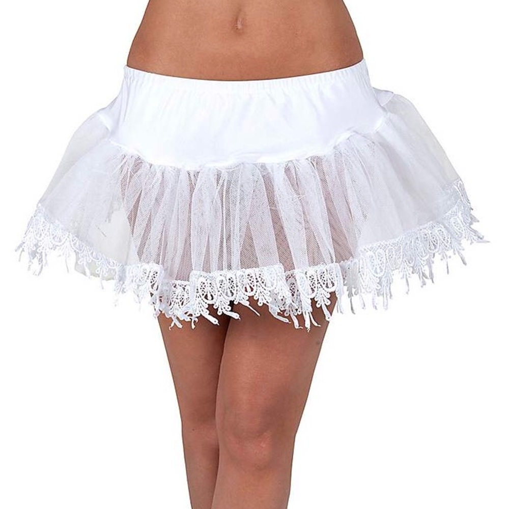 White Teardrop Petticoat